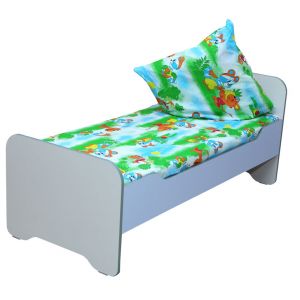 Кровать детская с заокругленными перилами, без матраса