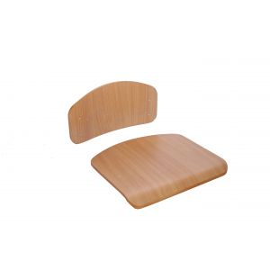 Комплект спинки и сидения, гнутоклеенные №4-6, лак с покрытием HPL